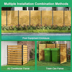 docred air conditioner fence, 38" w x 60", close-up detail