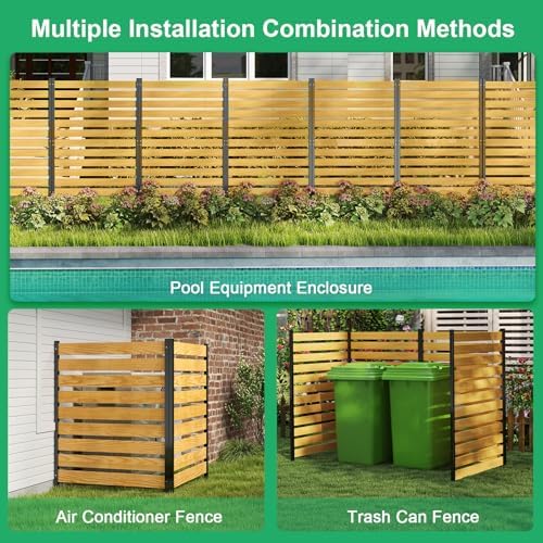 docred air conditioner fence, 38" w x 60", close-up detail