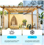 clear vinyl tarp 6x16ft 14mil heavy duty waterproof, side view