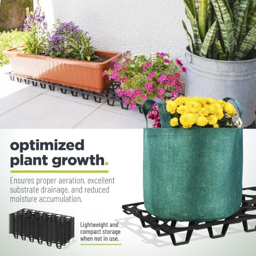 plant stand outdoor – plant riser 7 pack shown in use