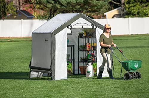 miracle-gro 6' x 6' x 6' all-season indoor/outdoor shown in use