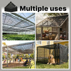 amgo 30% black shade cloth 12' x 16', front angle view