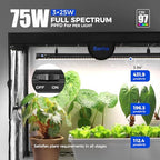 barrina lp600 indoor greenhouse with grow light, 4, close-up detail