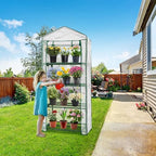 eagle peak mini greenhouse for indoor outdoor, 27x19x64 on a desk or shelf