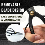 senkichikin bonsai scissors 7in (180mm) – made in showing dimensions