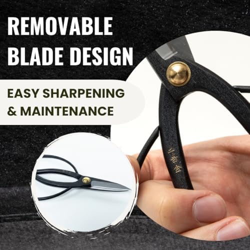senkichikin bonsai scissors 7in (180mm) – made in showing dimensions