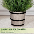 vivatrees 4ft artificial cedar topiary trees with rustic showing dimensions