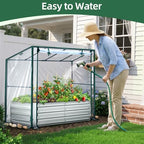 ohuhu 4x2x1 ft raised garden bed outdoor with, view 9