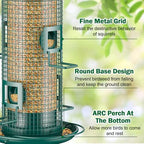 metal bird feeder for outdoors hanging, 2lb chew, close-up detail