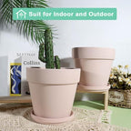 vensovo 6 inch pink terracotta & clay pots, package contents