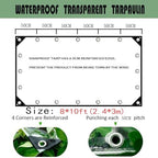 clear tarp(8*10ft(2.4*3m),clear tarps with grommets,vinyl patio enclosure shown in use