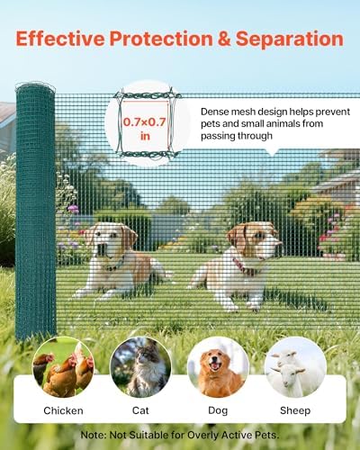 vevor temporary fence with posts, 3 x 49.2, side view