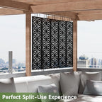 cofar metal privacy screen outdoor 72" h×44" w, front angle view