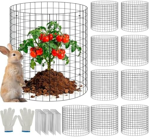 metal wire plant protector,10 pack garden cages for, main product view