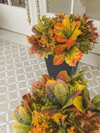 party joy 12 bunches artificial fall flowers, fake, front angle view