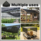 royal shade 70% black shade cloth 16' x, front angle view