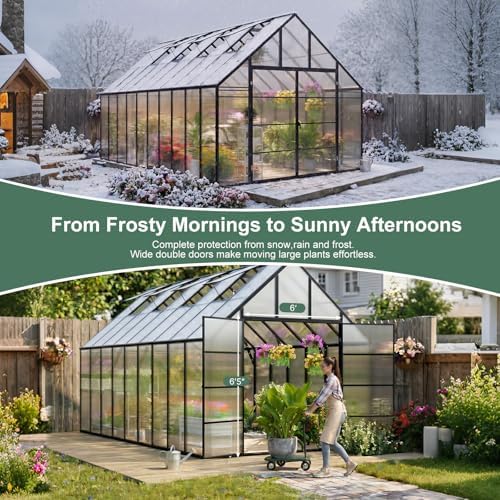 20x10x10 ft extra large greenhouse for outdoors, heavy, package contents