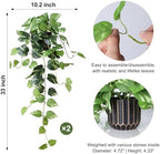 fake plants 2 pcs faux pothos plants potted shown in use