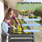 king bird large raised garden bed with legs, front angle view