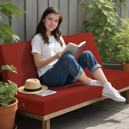idee-home outdoor bench cushion waterproof, close-up detail