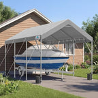 advance outdoor 12x20 ft heavy duty carport potable, view 9