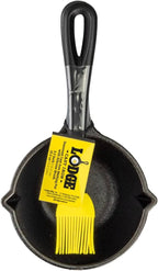 Lodge Enameled Cast Iron Dutch Oven, 3 Quart, Caribbean Blue | Dual Handles, Oven Safe up to 500°F, Use to Marinate, Cook, Bake, Refrigerate & Serve, Stovetop Safe