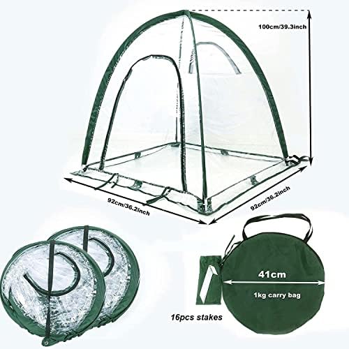 porayhut pop up greenhouse cover flower house,pack of shown in use