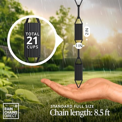 rain chains direct - manicotti rain chain, close-up detail