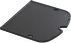 7034 Cast Iron Griddle Plate for Weber Traveler 9010001 Gas Grill | Cooking Griddle Insert for Portable Outdoor BBQ Grill Replacement Parts Non‑Stick Porcelain Raised Edge for Breakfast