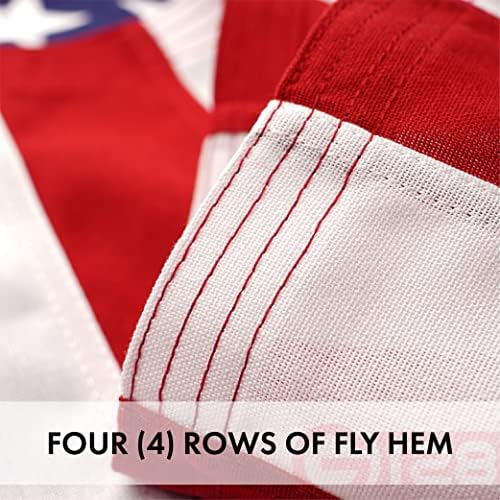 g128 american usa flag | 6x10 ft |, side view