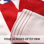 g128 american usa flag | 6x10 ft |, side view