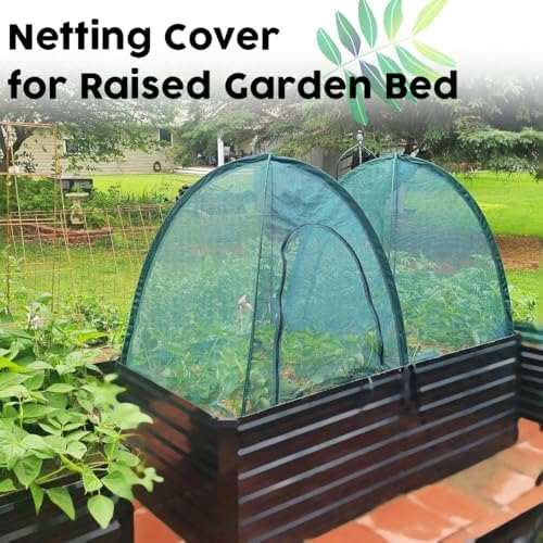 pop up gardening net cover,36x36x39 inch pack of shown in use