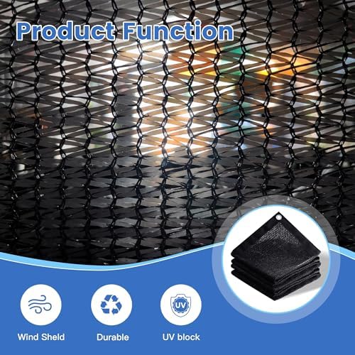 50% shade cloth for garden 12x20 ft, outdoor, close-up detail