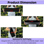 lalagreen wall planter for outdoor plants (24in, 4 showing dimensions