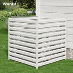 metal air conditioner fence, 42''h x 38''w (3panels) shown in use