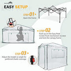 eagle peak 8x6 easy setup pop up greenhouse shown in use