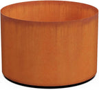 Plantercraft Large Round Planters for Outdoor Plants - 36 Inch Corten Steel Planter | Extra Large Outdoor Planters for Patios, Decks & Commercial Spaces