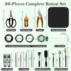 bonsai tools set, 26 pcs garden tools set shown in use