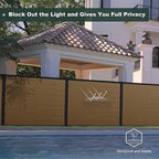 mondaria privacy fence panels for outside,6ft(w) x 6ft(h), side view