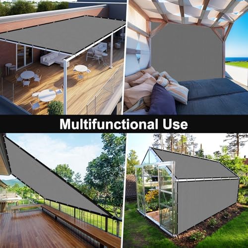 artpuch 90% sun shade cloth, 8 x 8, front angle view