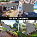 artpuch 90% sun shade cloth, 10 x 20, front angle view