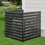 metal air conditioner fence, 42''h x 38''w (3panels) shown in use