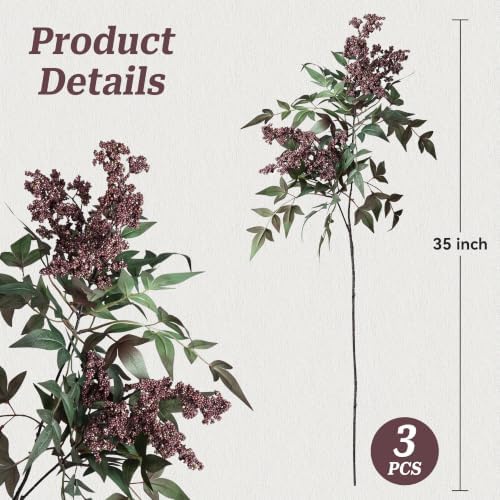 artificial plants indoor 3 pcs 35 inch faux shown in use