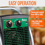 dr. infrared heater dr218-3000w greenhouse garage workshop infrared shown in use