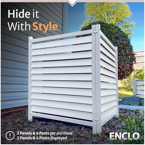 enclo waverly privacy screen, white vinyl diy no shown in use
