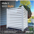 enclo waverly privacy screen, white vinyl diy no shown in use