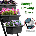 sejov 4ft vertical raised garden bed, 5 tiers, package contents
