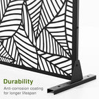 casaphoria 72" h x 47" w metal outdoor, side view