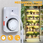 meonum indoor greenhouse with grow lights, 6 tier on a desk or shelf