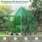 happygrill greenhouses for outdoors, portable greenhouse with pe shown in use